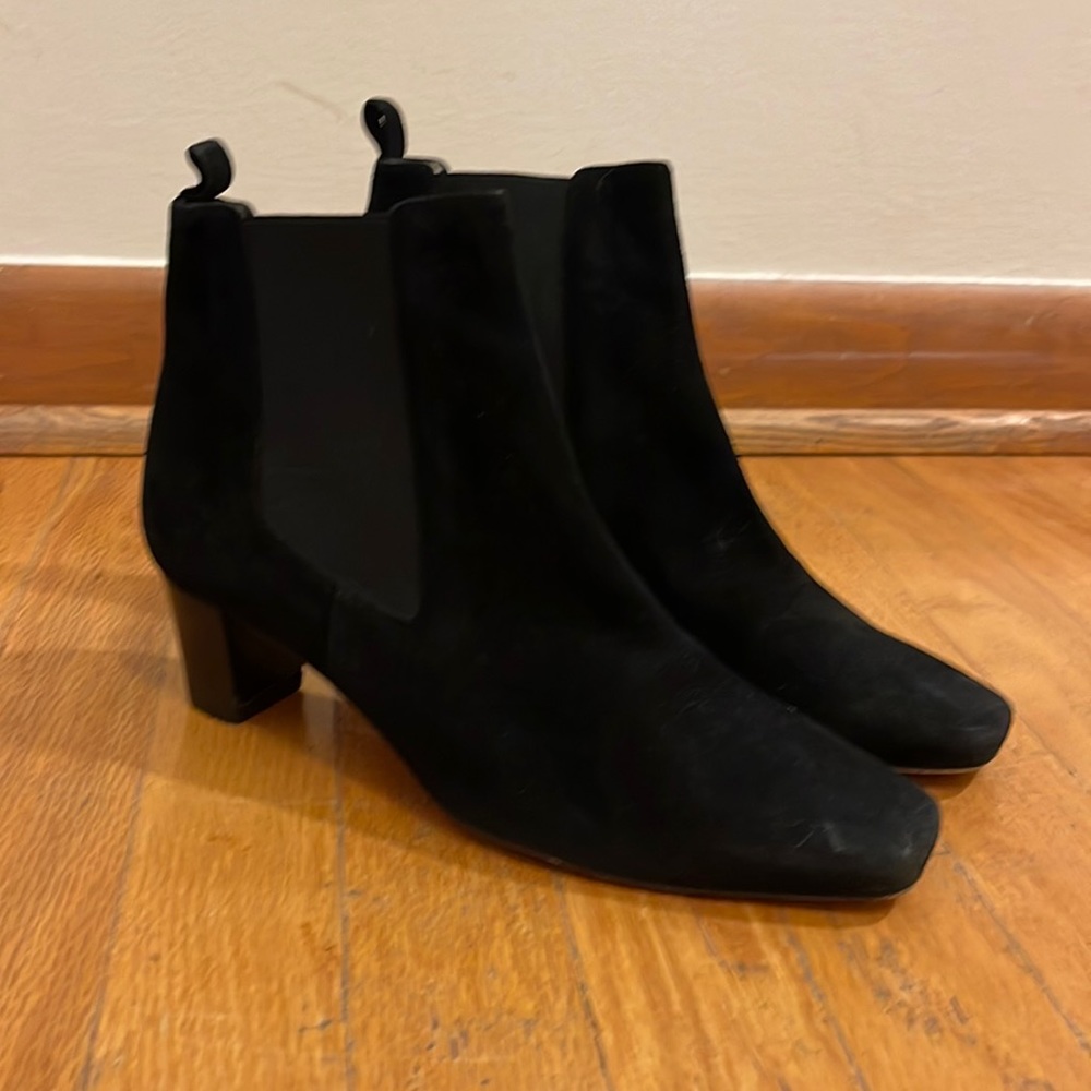 Christian Louboutin Black Suede Bootie Size 38